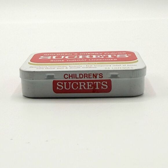 Sucrets Vintage Sore Throat Lozenges Metal Tin - Picture 4 of 4
